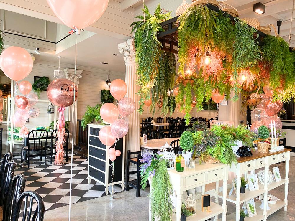 บรรยากาศงานแต่ง MUMTAS บอลลูน rose gold